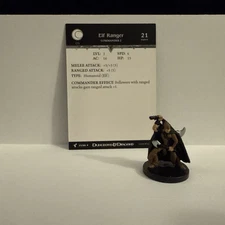 D&D Miniatures  Elf Ranger 23/80 Harbinger w/card