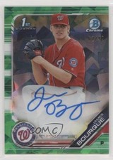 2019 Bowman Chrome HTA Green Atomic Refractor 62/99 James Bourque Auto 1b8