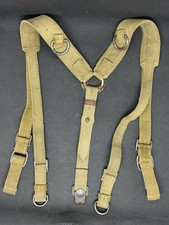 Original WWII German DAK Afrika Korps Tropical Canvas Web Y-Straps