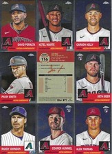 2022 Topps Platinum Chrome Arizona Diamondbacks Complete Team Set (14)