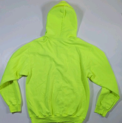 7 UP Hoodie Adult Medium Neon Green Sweatshirt Soda Pop Logo - Picture 2 of 5