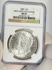 1885 NGC MS63 MORGAN SILVER DOLLAR $1 McCLAREN COLLECTION