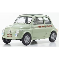 Fiat Nuova 500 Abarth Record Green Diecast 1/18 Model Used