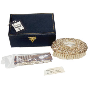 Broadway Silver Clothes Brush Marked 'Filled B&Co Anchor Lion E' 1970s TMK