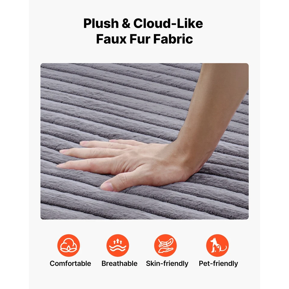 Chaise Lounge Uimoso 48 pulgadas de gran tamaño sin hueso chaise lounge interior gris Foto 3 de 4