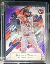 2025 TOPPS PRISTINE GLEYBER TORRES PURPLE PRISTINE REFRACTOR 52/99🔥🔥TIGERS🔥🔥