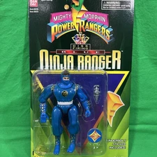 Ninja Ranger Blue Mighty Morphin Power Ranger Bandai 1995 Saban DISK FIRING