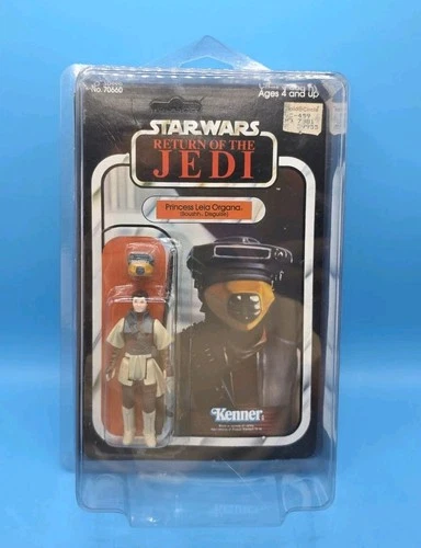 1983 Kenner Star Wars ROTJ Princess Leia Organa Boushh Disguise 77 Back New SEE