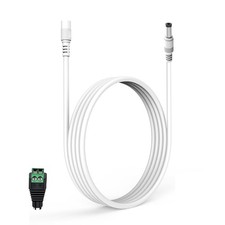 10FT 3M DC Power Extension Cable 5.5mm x 2.1mm, Universal DC 12V Power Extens...
