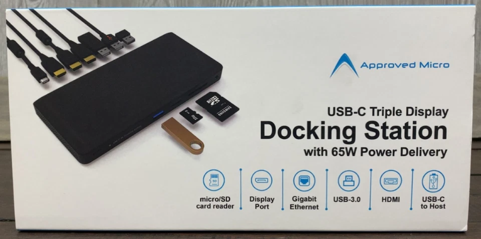 USB-C 4K Triple Display 12-Port 65W Docking Station Ethernet SD Card HMDI USB3.0 - Image 2 of 4