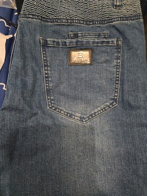balmain BIKER jeans SQ back label blue size 40 (fits like a 38 normal jeans)