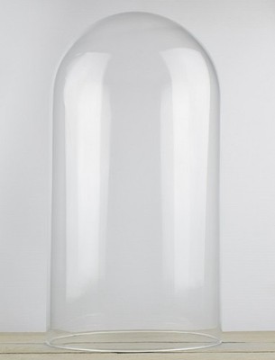 Große runde Klarglaskuppel H: 60 cm x 29,5 cm