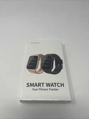Donerton Smart Watch Fitness Tracker Black Smart Bracelet T50S IP68 New Sealed