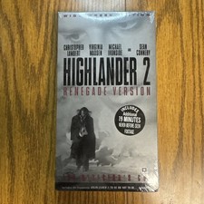 Highlander 2 Renegade Version (Widescreen VHS) NEW SEALED