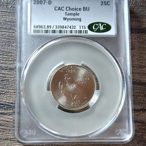 2007-D 50 State Quarters Wyoming — photo from the most recent tracked eBay sale