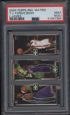 2003 Topps Rookie Matrix LeBron James Chris Bosh Ford #111 114 118 PSA 9 OC Card