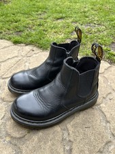 Unisex Kids Dr Martens Air wairUk Size 13 Black  Boots Side Zip