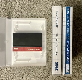 Hang-On / Safari Hunt - Great Football - Great Baseball - Sega Master System