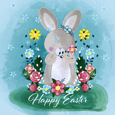 OSTERN*20 Servietten*Serviettentechnik*Happy Easter*Bunny*