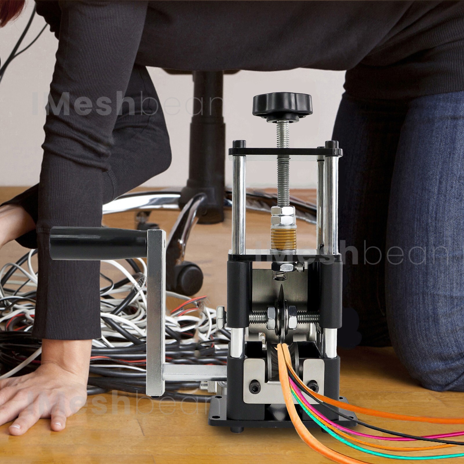 Electric & Manual Wire Stripping Machine Cable Cutter Copper Peeling Stripper US