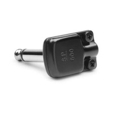 SquarePlug SP600BK Low Profile Mono TS Right Angled 6.35mm Jack. BLACK