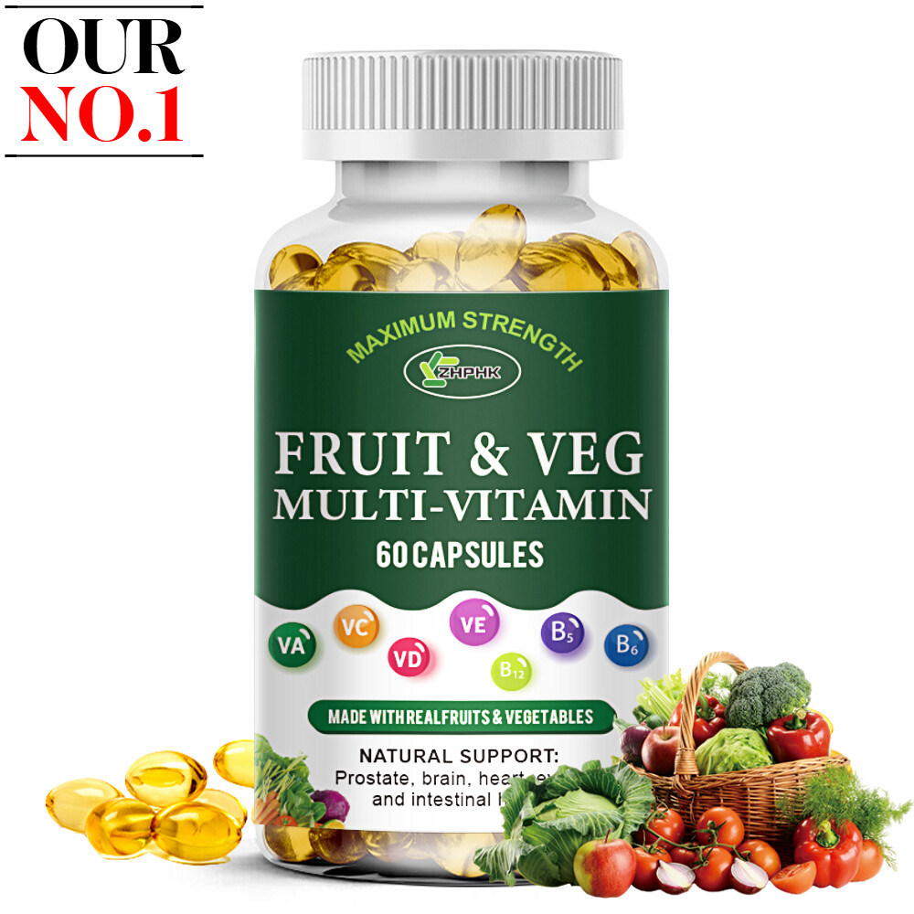 Fruit and Veggie Whole Supplement, Superfood Fruits and Vegetables 60 Capsules