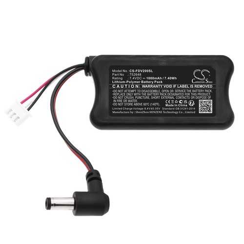 Akku für Fatshark Dominator V2 HDO FPV Brille Predator 752648 1000mAh 7,4 V - Bild 3 von 5