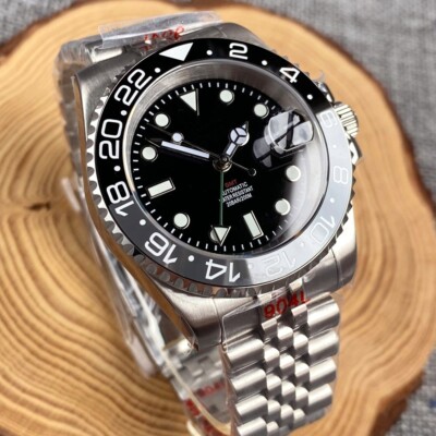 NH34 GMT 200M Dive Automatic Men Watch Sapphire Bi-directional Bezel 90 Clicks