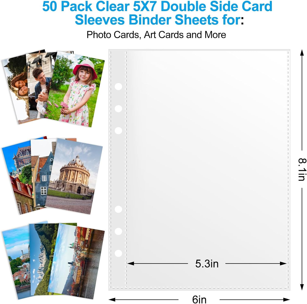 plastic sleeves for 5x7 cards Amazon.com: Juvale Card Sleeves - 7.6 x 5.7 in, Clear, 300 Pack