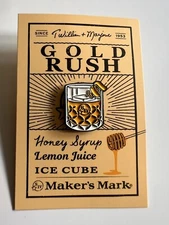 New! 2024 Maker's Mark Kentucky Straight Bourbon Whisky Gold Rush Enamel Pin