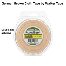 German Brown Cloth Tape 1 inch X 12 yard roll by Walker Tape