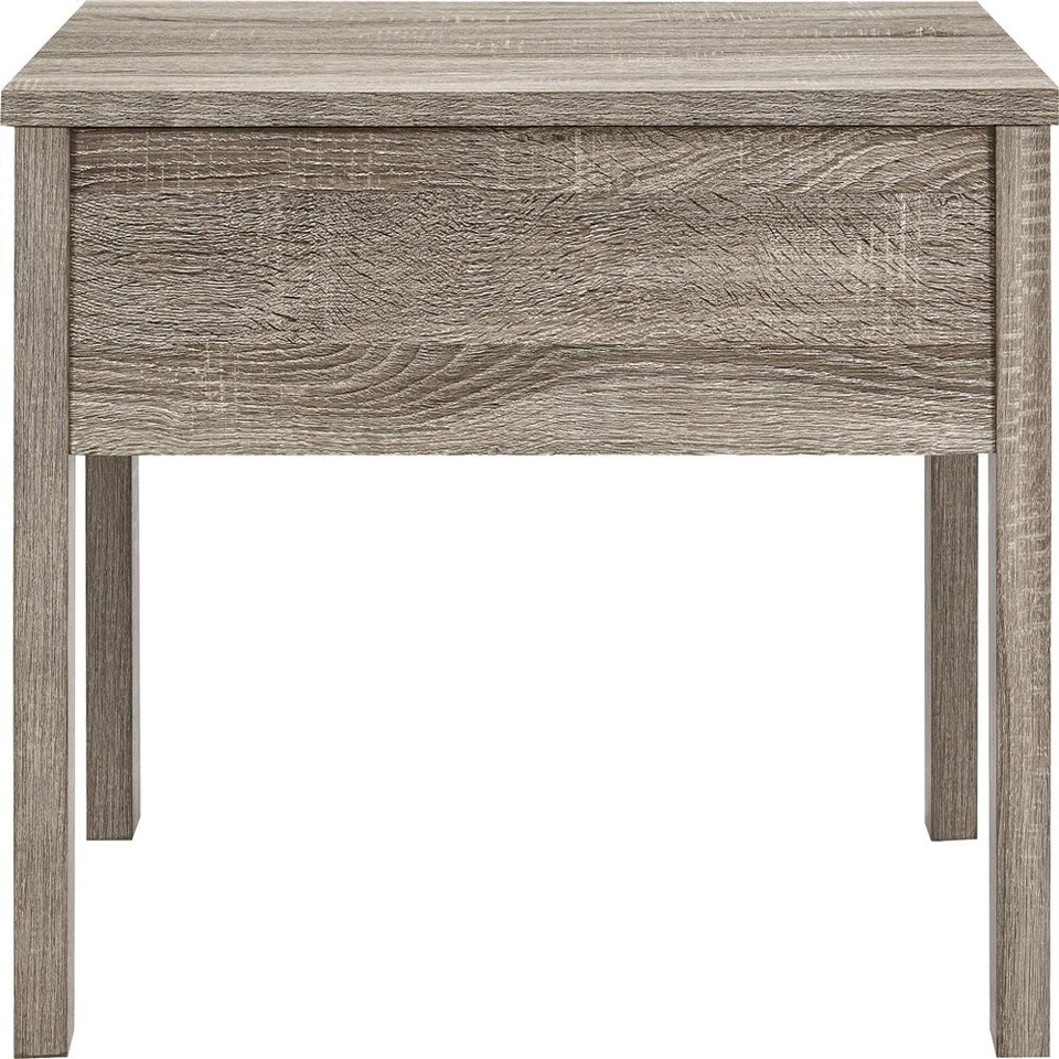 MESA DE CENTRO ROBLE GRIS CON ESTANTE INFERIOR OCULTO ALMACENAMIENTO DISEÑO CONTEMPORÁNEO SALÓN Foto 4 de 4