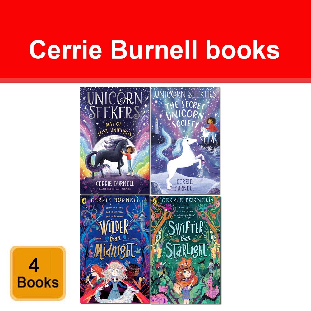 Unicorn Seekers and Wilder Than Midnight Series 2 Books Set by Cerrie Burnell