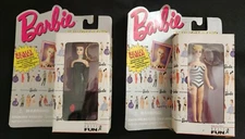 Basic Fun 2-Barbie Keychains Original Barbie 700-0 & Spotlight Barbie 701-0