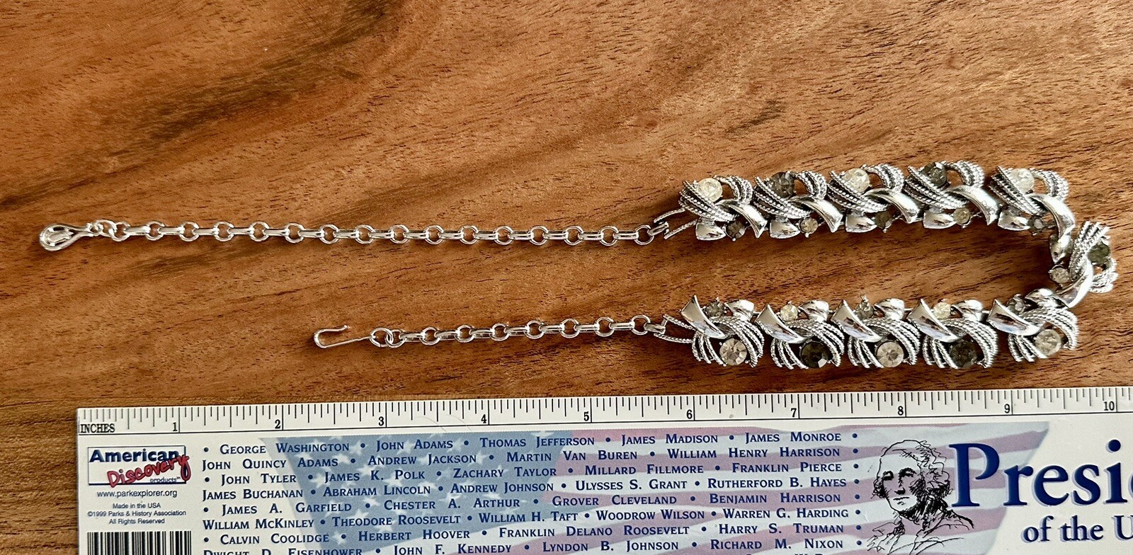 Vintage Signed Coro Rhinestone Statement Necklace - image 9