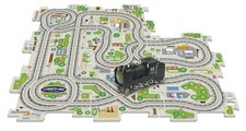MASUDAYA Running Steam Locomotive & Tracks Panels Set Battery Powered NEW