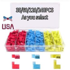 Flag Connectors Quick Wire Terminals 22-10 Gauge Right Angle Spades 240/35PCS