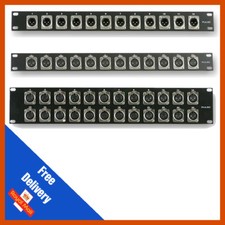 Pulse 19" vorinstallierte XLR Rack Panel Patchschacht | XLR Patchschacht 