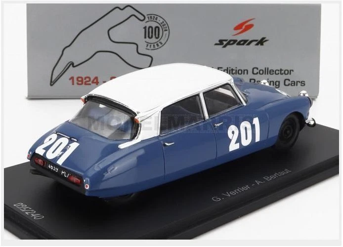 SPARK-MODEL 100SPA01 CITROEN - DS19 N 201 24h SPA 1964 GUY VERRIER - ALAIN BERTA - Immagine 2 di 3