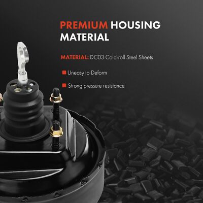 New 1x Vacuum Power Brake Booster for Jeep Cherokee 1985-1990