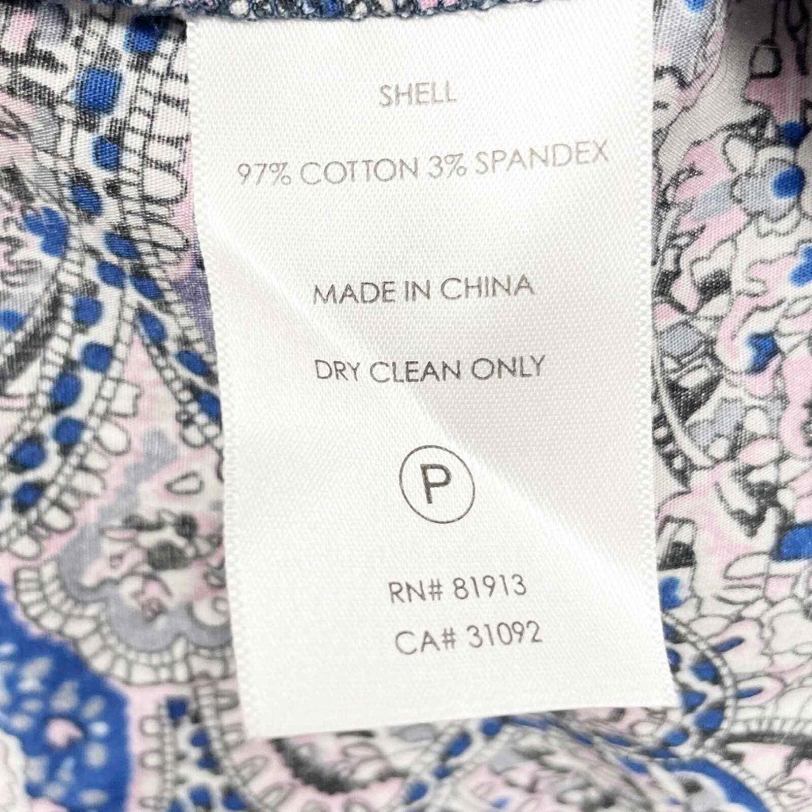 Plenty by Tracy Reece Paisley Floral Sleeveless Blouse Size 10