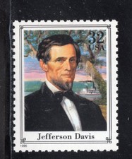 2975f * JEFFERSON DAVIS ** CIVIL WAR *   U.S. Postage Stamp  MNH