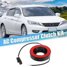 1 Pcs AC Compressor Clutch Replacement for Honda Accord 2.4L 2008-2012 Black