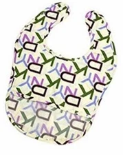 BornCare 2-Pack X-Large Waterproof Food Catching Bibs (Assorted Mixed Pattern)