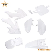 For Honda XR50 CRF50 SDG SSR 107 125 Dirt Pit Bike White Plastic Fender Fairing