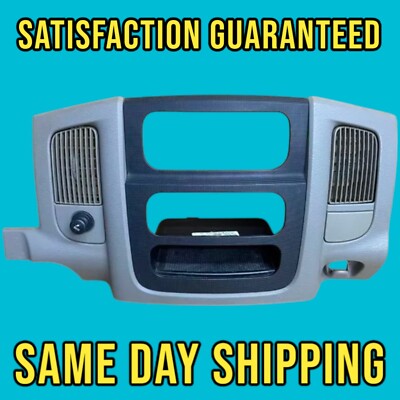  OEM 02-05 Dodge Ram Truck Center Dashboard Radio Climate Control Trim Bezel 