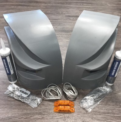 2 - Morgan Corner Cap Kit - Curbside & Roadside OEM 62664 62665 + OEM LED LIGHTS