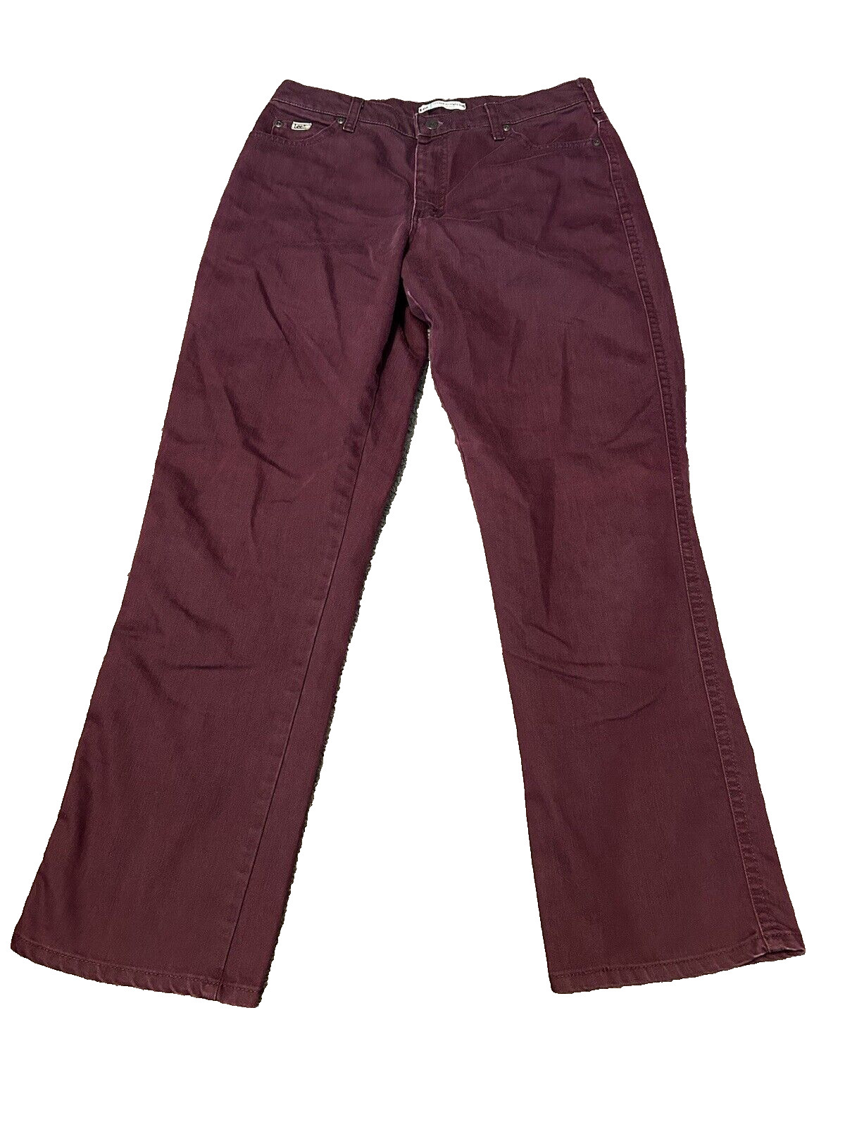 Lee Relaxed Fit Straight Leg at the Waist Jeans Size 12M Purple! MEASURMENTS!