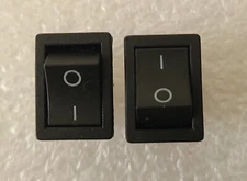Lot of 2X 4-Pin AC ON-OFF Rocker Switch DPST Power Black Panel Mount