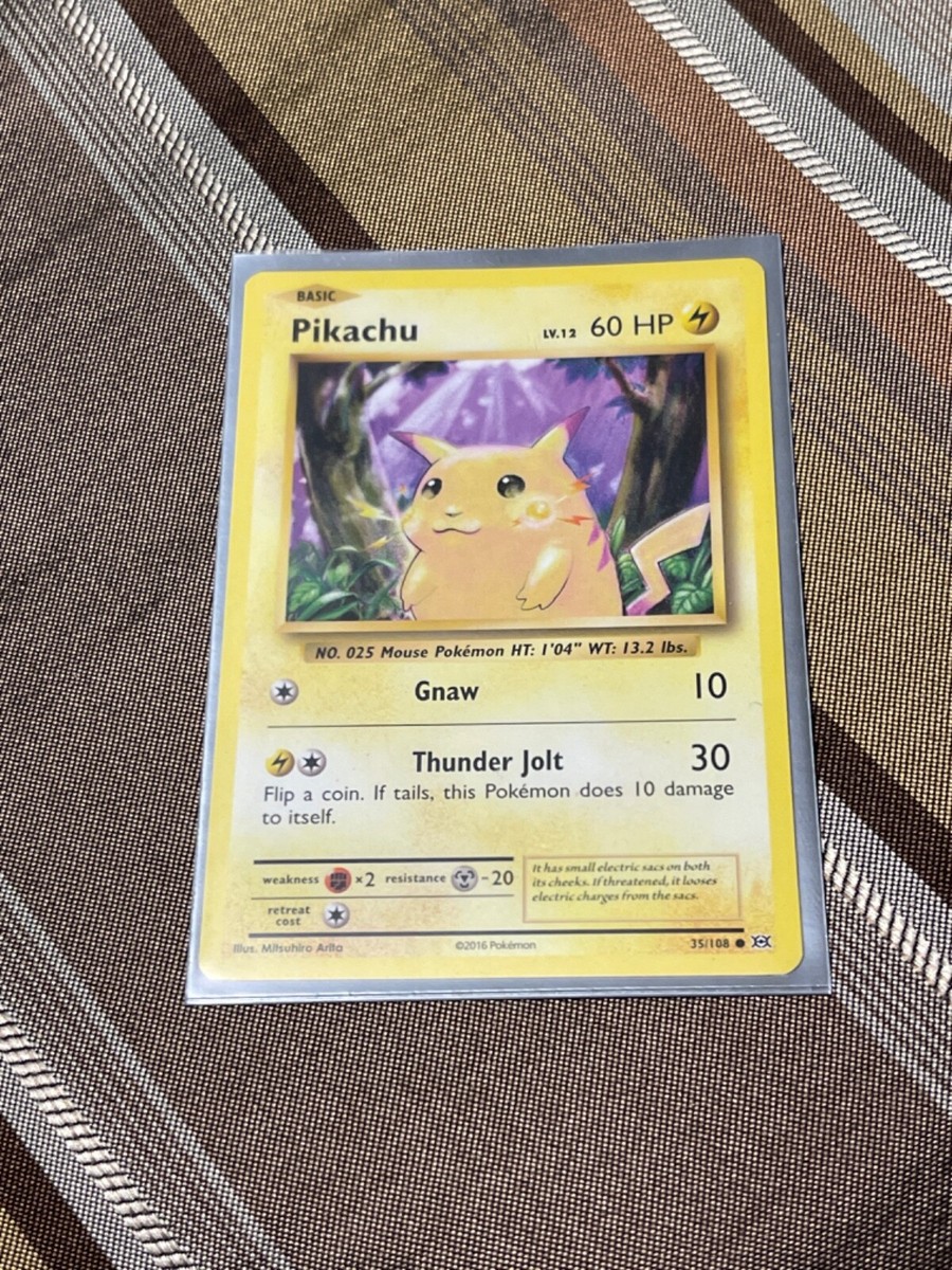 Pikachu ポケモンカード 60HP 2016 Pokemon - PIKACHU - Basic 35/108 LV.12 60 HP NO. 025 Mouse